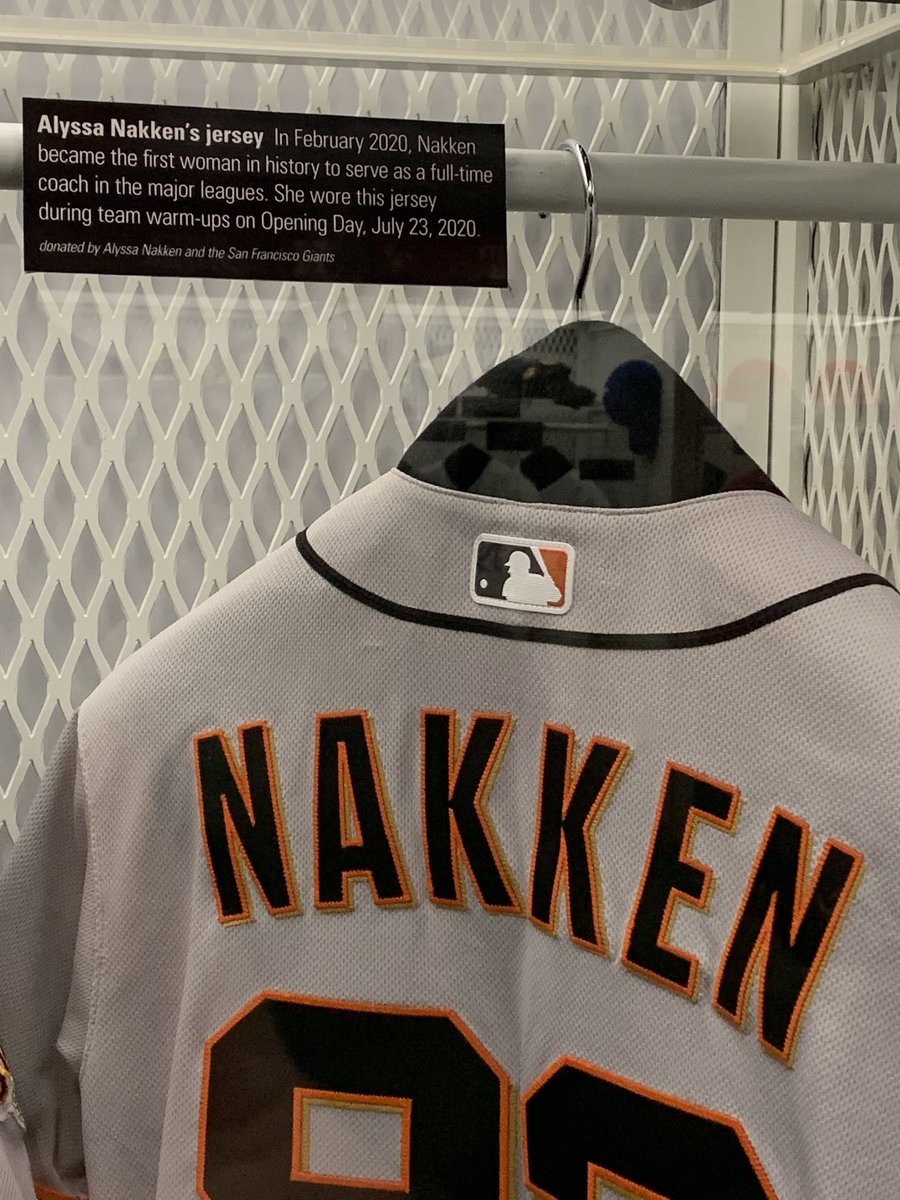 Bill Francis on X: Alyssa Nakken's historic jersey now on display