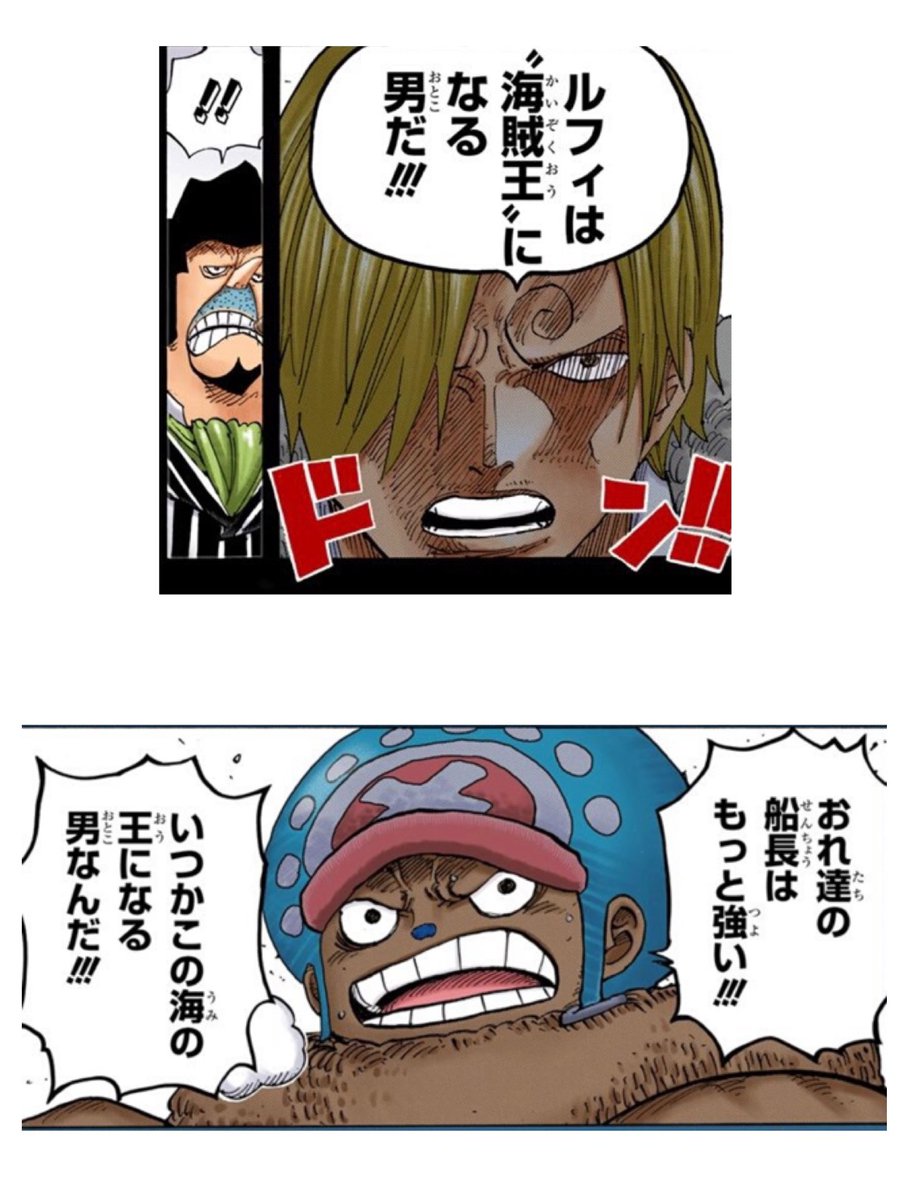 One Piece考察 One Piece 995話 考察 麦わらの一味が ルフィは海賊王になる男だ 系を言う流れ大好き ページワンとうるティは頑丈すぎて怖い 覚醒した動物系の能力者だと思うが 強すぎる