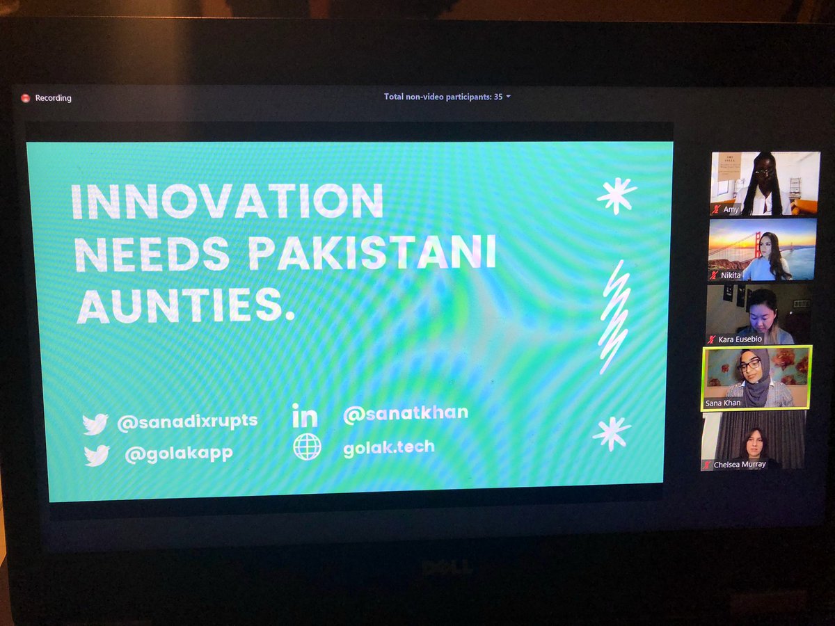 LeClairKatie's tweet photo. Everyone needs to connect w/ @sanadixrupts and to follow @GolakApp!
In her 5 minutes talk she had me hooked in 5 seconds!
#speakerbootcamp @womenandcolor https://t.co/cAmA3bBBjH