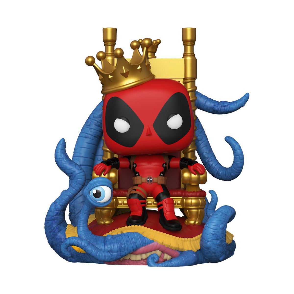 OriginalFunko's tweet image. RT &amp;amp; follow @OriginalFunko for the chance to WIN this PX Exclusive King Deadpool on Throne Pop! Deluxe! 
bit.ly/3pDwDEN #Funko #FunkoPop #Giveaway #Deadpool