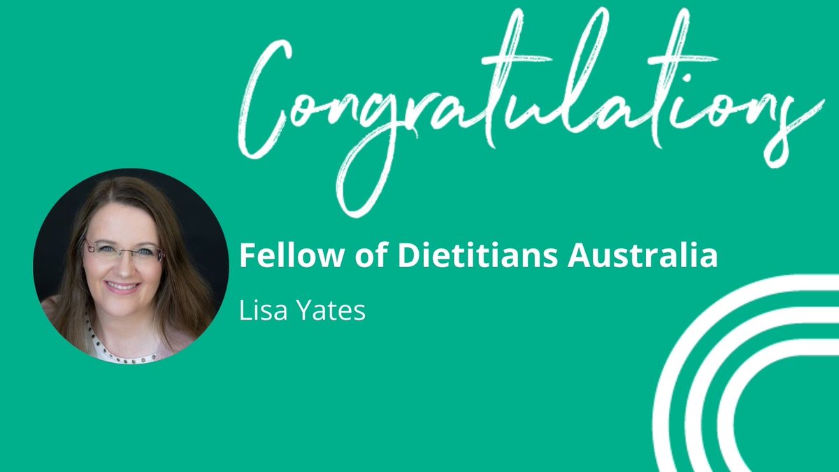 dietitiansaus's tweet photo. Welcoming @LisaGYates, Fellow of Dietitians Australia (FDA)! Lisa is a well-known health communicator and private practice dietitian, who works to significantly enhance the health of others. Congratulations & thanks for your ongoing dedication to dietetics, Lisa! #CelebratingAPDs https://t.co/8Nt4pc0USg