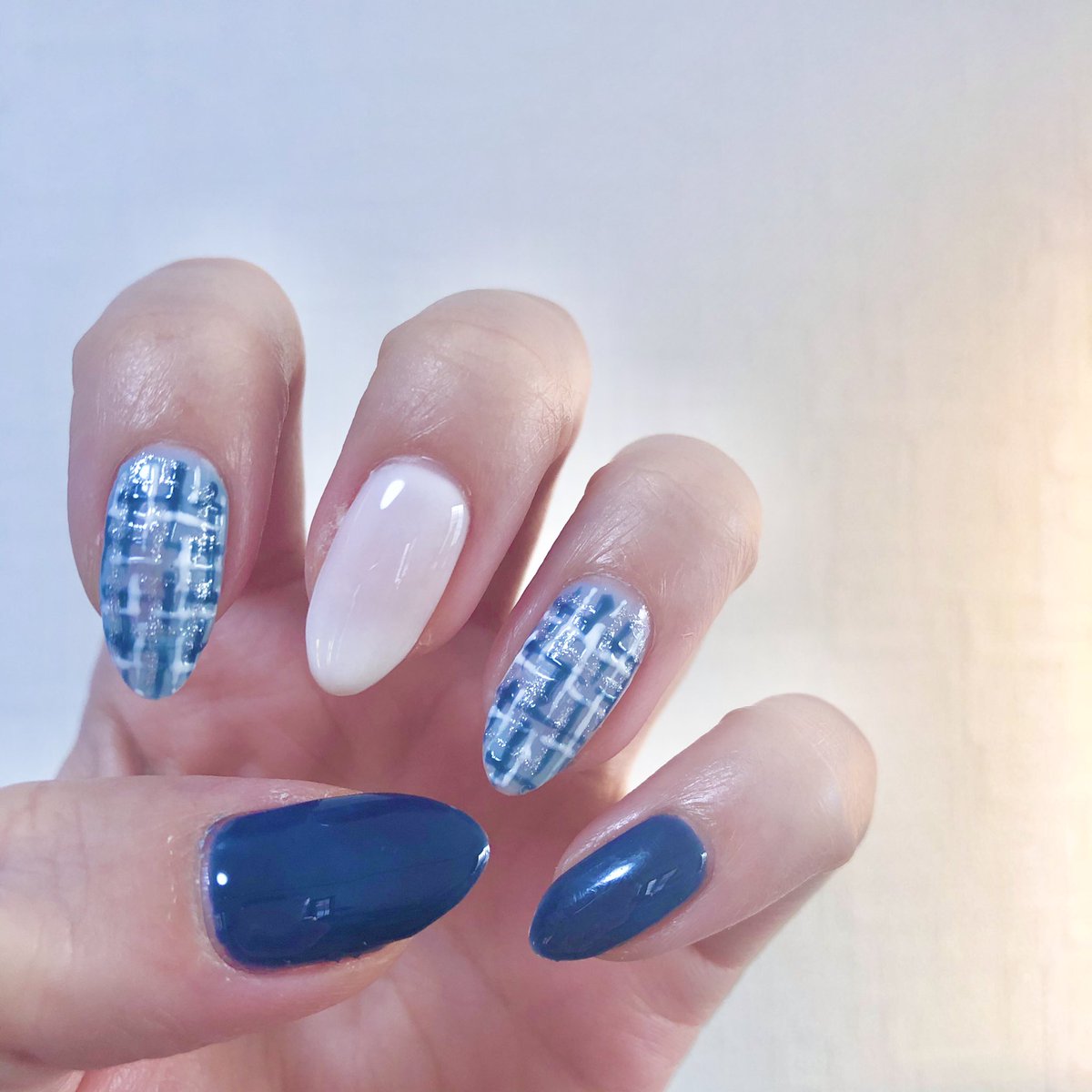 Homei My Nail ツイードネイル 使用カラー Ne139 Ne14 Ne76 Ne84 Wg1 今日はアトリエに居ます 京橋アトリエ ゆりり ツイードネイル 秋冬ネイル セルフジェルネイル Homei