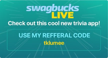 tikklmee's tweet photo. #sblive 🤗 🙋🏻‍♀️ Hi y’all! Come check-out #SwagbucksLIVE, a #trivia app that I play each day for a chance to #win a big #cash prize. Get the app &amp; sign-up to play. https://t.co/8c3ilQtFRX https://t.co/6FAJI1uV9E
