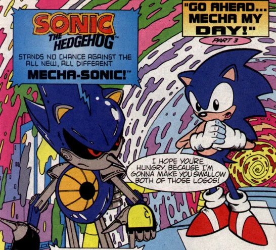 we are reading the sonic comics 