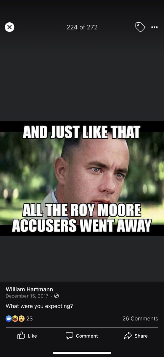 This guy defended Roy Moore. And thinks Bill Barr is William Wallace.