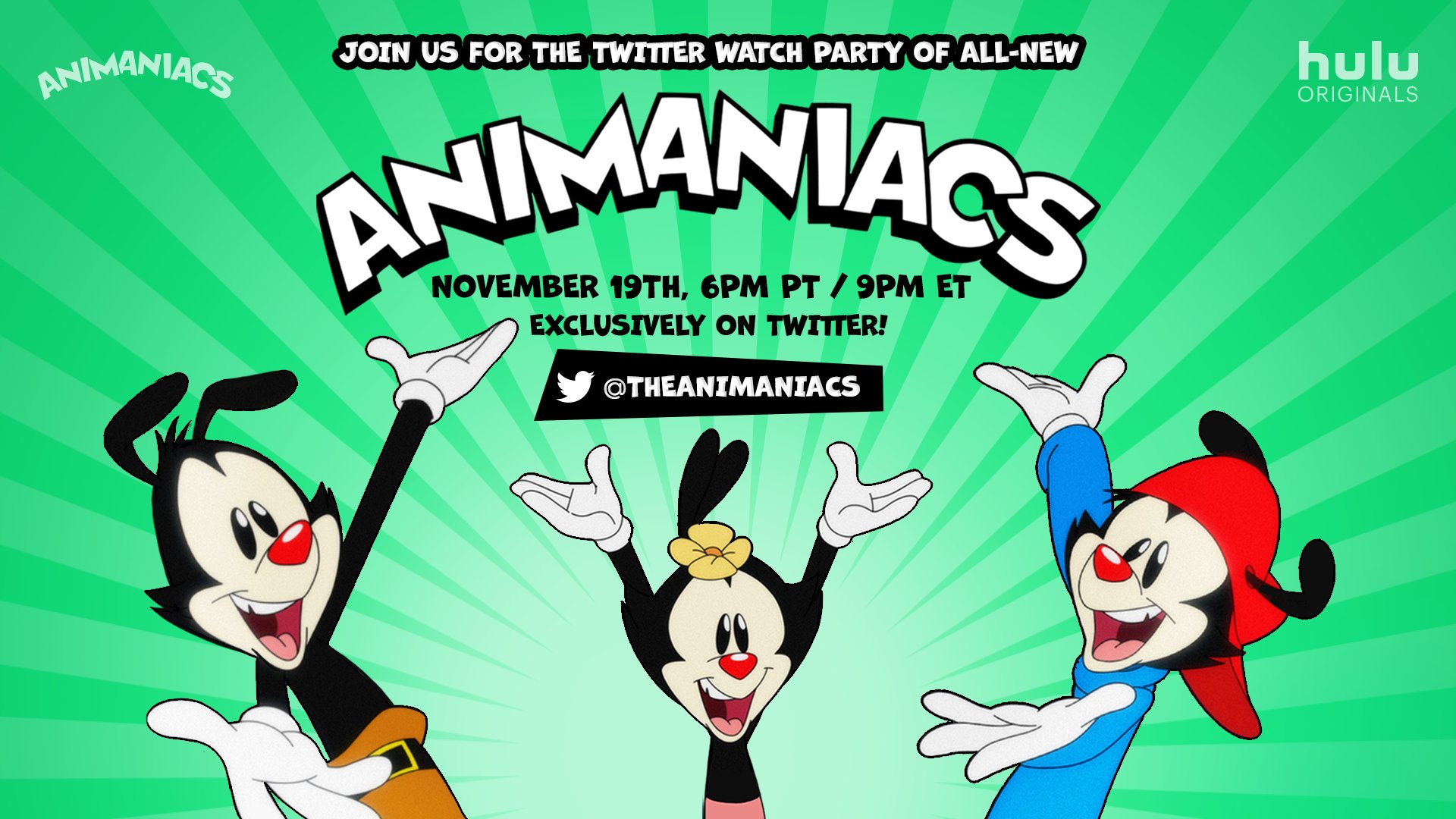 Watch the first episode of the all-new Animaniacs exclusively on Twitter an...