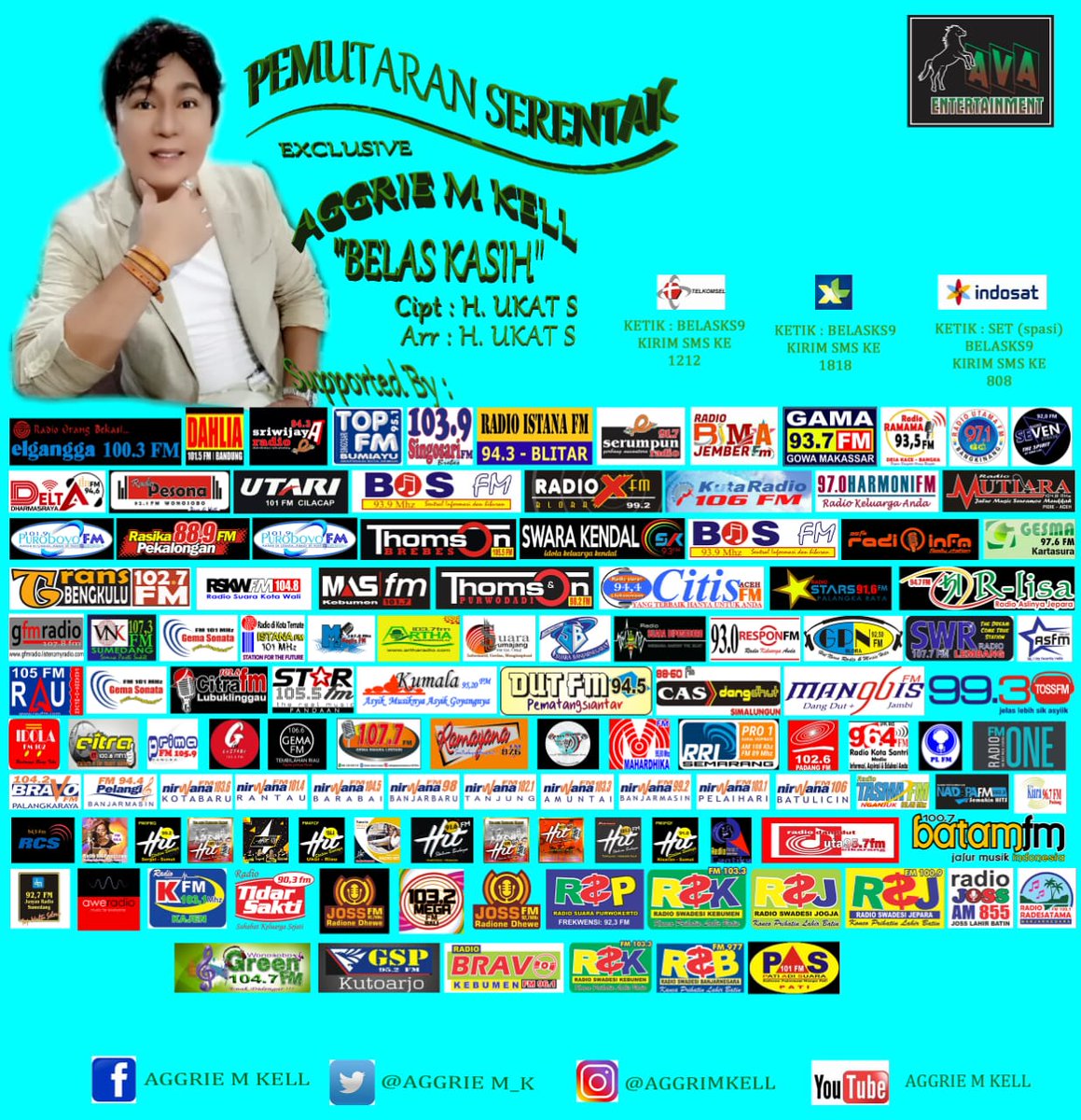 Sriwijaya943FM's tweet photo. Pemutaran Serentak dendang Aggrie M Kell - Belas Kasih #ps #pdbal #sriwijayaradio @aggrie_m_k sukses dam terus berkarya. https://t.co/wQeFIzK8jC
