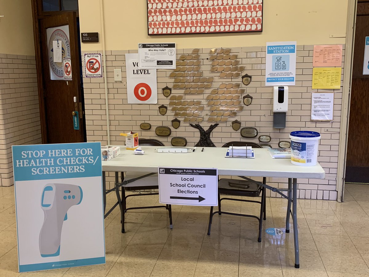 Edgebrook LSC election on Wednesday, November 18. Polls open from 7a-7p.  Safety protocols are all set. Enter thru Door 1 on Hiawatha to vote inside, or call for curbside.