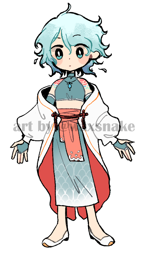 waxsnake's tweet photo. Outfit designs for @/elissinia ! Thank you 💙🤍 https://t.co/jGTs7CyAYn