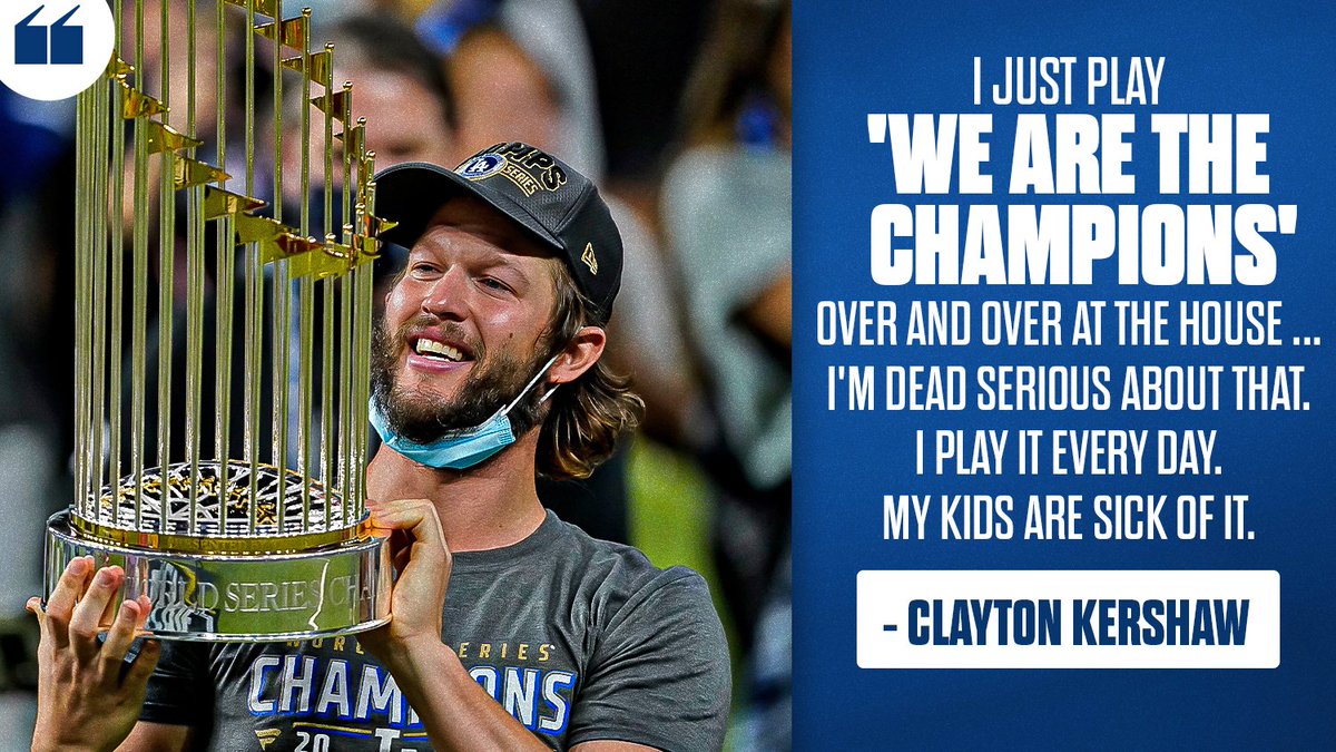 MLB's tweet photo. You earned it, Kersh. https://t.co/7OeQ8Gdhc5