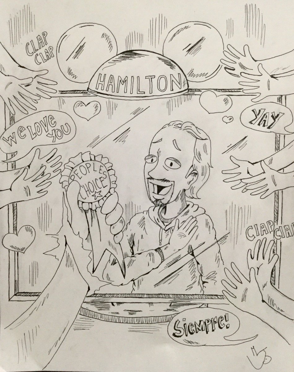 Linsulin_junkie's tweet photo. My little doodle to commemorate Linโs big award. Sooo deserved. โค๏ธโค๏ธโค๏ธโค๏ธโค๏ธ @Lin_Manuel @Vegalteno #peopleschoiceawards2020 #cheeringformenow @HamiltonMusical https://t.co/EiD9Npevxc