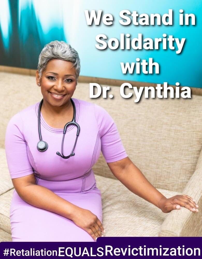 DrNicoleDo's tweet photo. We stand in solidarity with @DrCynOBGYN #RetaliationEQUALsRevictimization                  #DomesticViolence @SteveCrumpWBTV @WBTV_News       @DrPGraham https://t.co/qouhYPIxWi