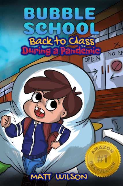 Bubble School: 
Back to Class During a Pandemic: Wacky, kind of true stories to comfort kids ages 6-12 during a pandemic
buff.ly/2IF6kxj