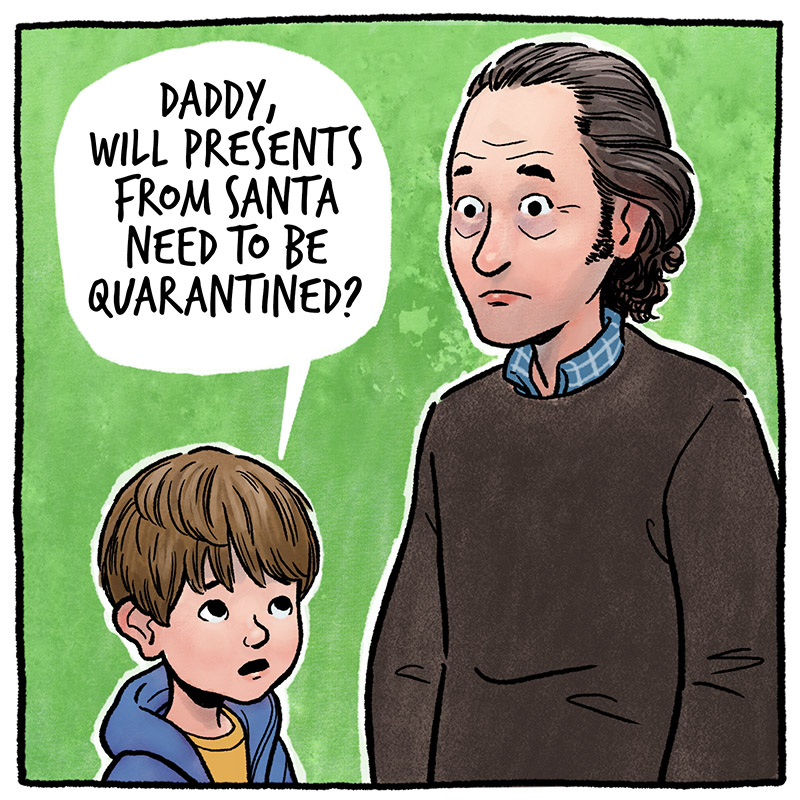 robertsquier's tweet photo. True Story #Christmas2020 #QuarantineLife  #StaySafe #StayHome #Parenting #kidlitart https://t.co/z04pjjCqtm