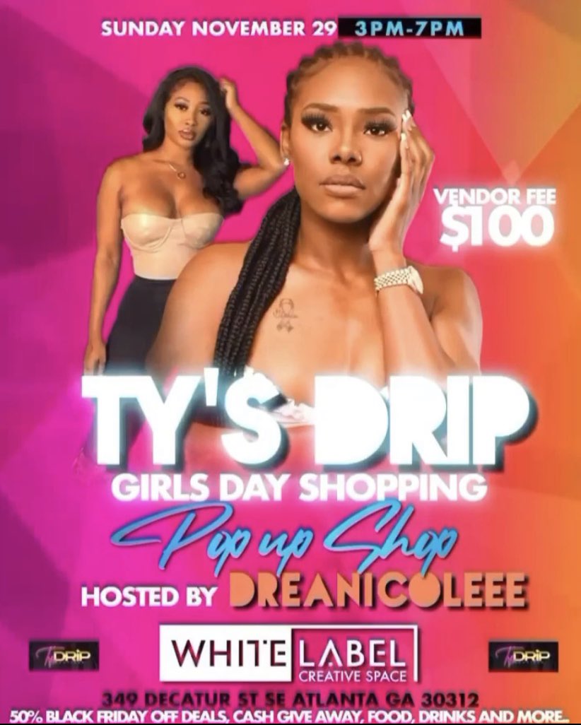 TeeAyeH's tweet photo. Hey Dolls, our Girls Day Shopping event is just 12 days away. ‼️ Grab your bestie and come thru 🛍 FREE ENTRY If you haven’t gotten your ticket dm me I can send you the link

See you soon ❤️ https://t.co/CN1b7oeTSN