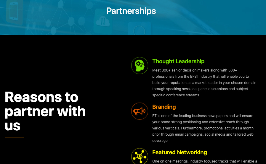 But it does no end here. One would think that 30 sponsors are enough, but you would be surprised. They are asking for more partners !