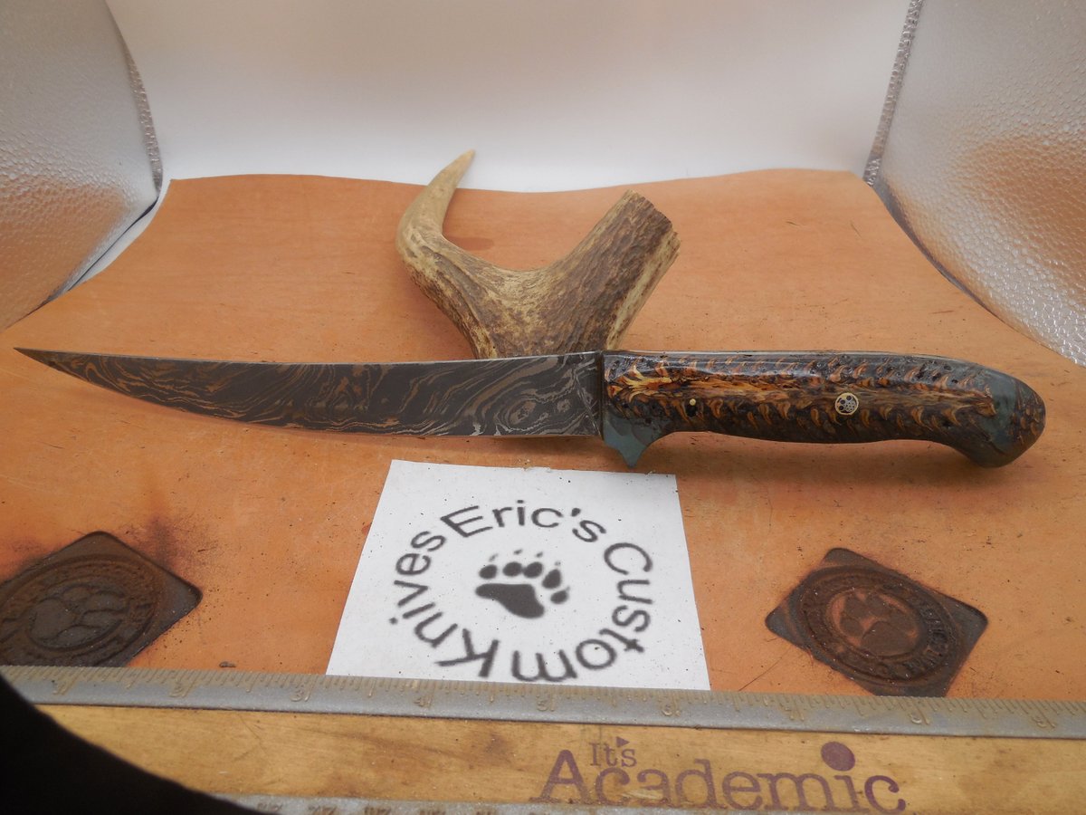 Ericsknives's tweet photo. Excited to share the latest addition to my #etsy shop: Damascus Fillet Knife with Pinecone Resin handles Mosiaic pin https://t.co/GFwS2btvcw #fishing #boneing #filletknife #knife #fish #camping #outdoors #chefknife #damascus https://t.co/ewLPFZvHAS