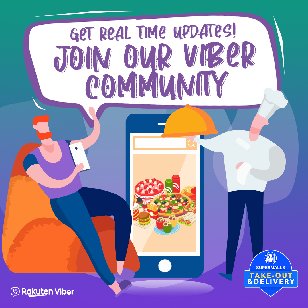 smsupermalls's tweet photo. Calling all Foodies out there! 🙌🥳 Here is your chance to win exclusive giveaways and other surprises by joining our
#SMTakeOutAndDelivery Viber Community. ✨
Head over to 👉 https://t.co/a1waIevbR8 and join the fun. 👋 #JoinUsAtSM #smatviber https://t.co/SsWtOIau7O