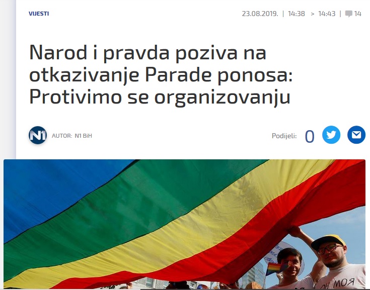 But they diverged on issues such as support for  #LGBTIQ rights, when the conservative  #NiP came out strongly against organisation of the first  #Pride in  #Sarajevo!