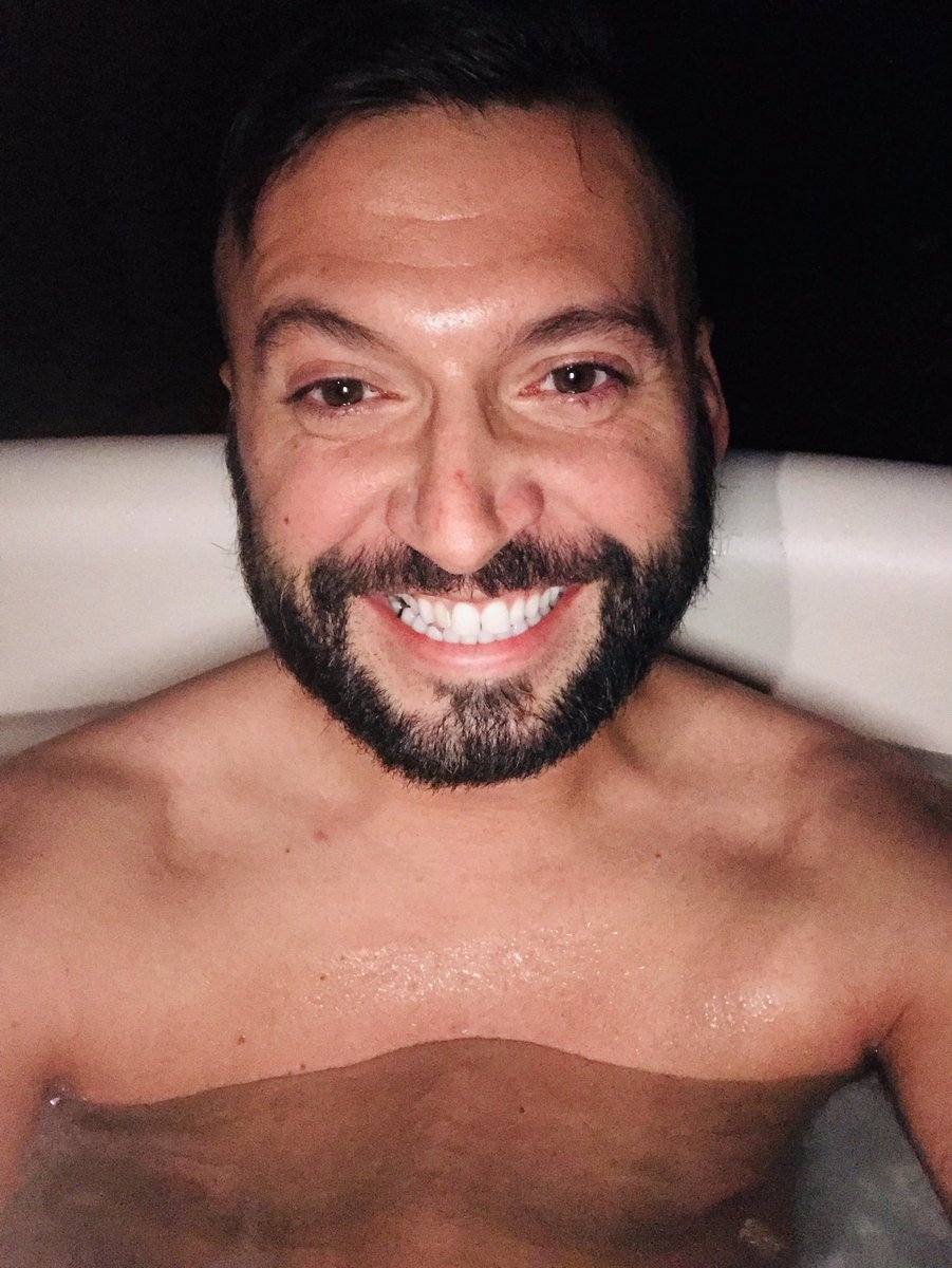 Nothing better than being in the woods, next to a lake, in a jacuzzi! Resting after ALOT of work! Hope everyone is top notch! Big kisses 😘 💋 hope I don’t drown tonight ! Hehe