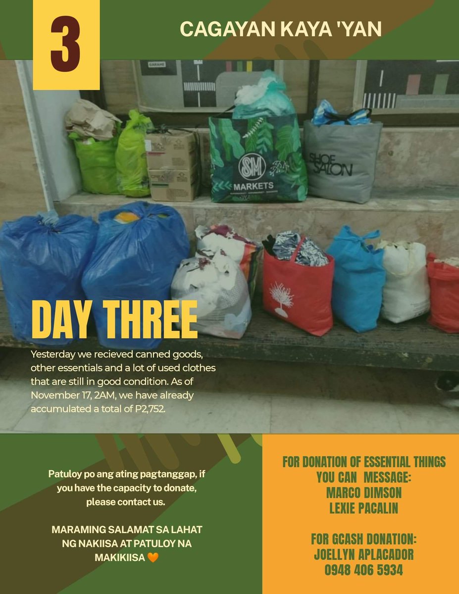 Rhaeiii's tweet photo. Thank you so much to everyone who have donated. 💛

As of now, we already accumulated 4,182 pesos and lot of essential things.

Keepsafe and God bless us all.💕 https://t.co/KDiaknptyO