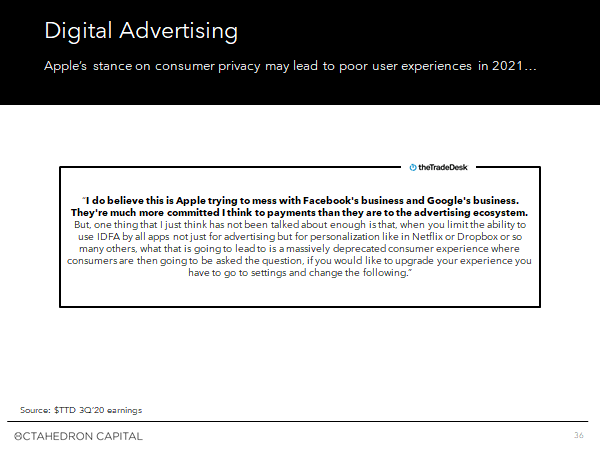 First, some mandatory disclosures
