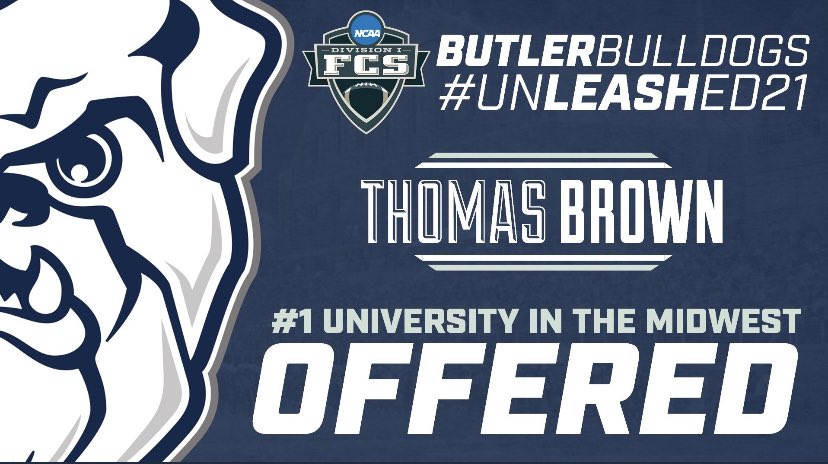 TBTheATH's tweet image. After a great talk with @CoachEFerg I’m blessed to say I’ve receive my first D1 offer from Butler University! #Unleashed2021