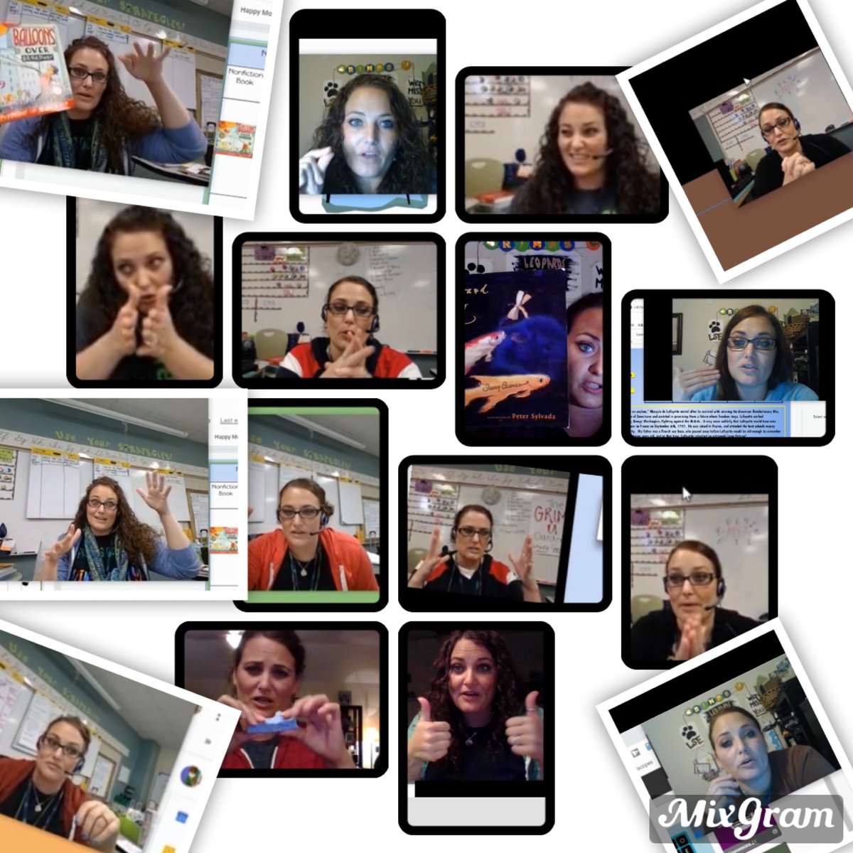 shgrimes4's tweet photo. That moment when you flip through this monthβs recorded lessons only be entertained by the innumerable funny faces you make while talking to yourself and a ridiculous amount of hand gestures π€£ #GrimesU #VirtualTeachingLife @HumbleISD_LSE #LeopardSpotting https://t.co/57ObLXYA07
