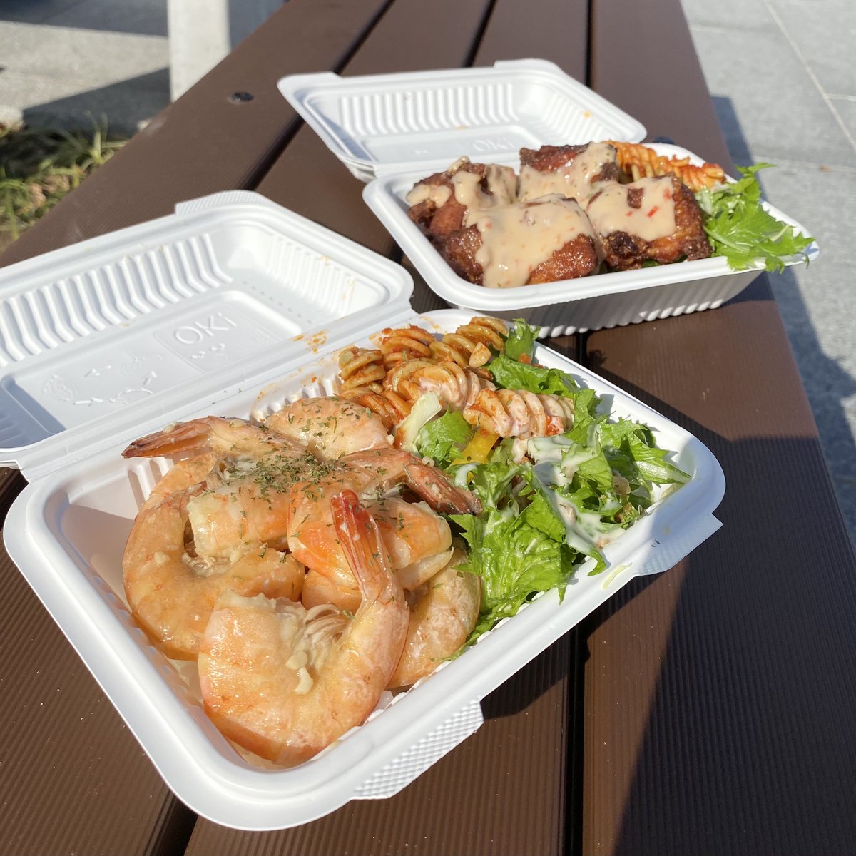 chigasakikankou's tweet photo. 11月20日(金)まで、茅ヶ崎市役所にキッチンカーが出店しています。
今週はポカポカ陽気なのでお外でランチが気持ちいいですよ♪
#茅ヶ崎 #Locokitchen #モチコチキン #ガーリックシュリンプ #ハワイアンフード https://t.co/Vrr8iF2dDQ
