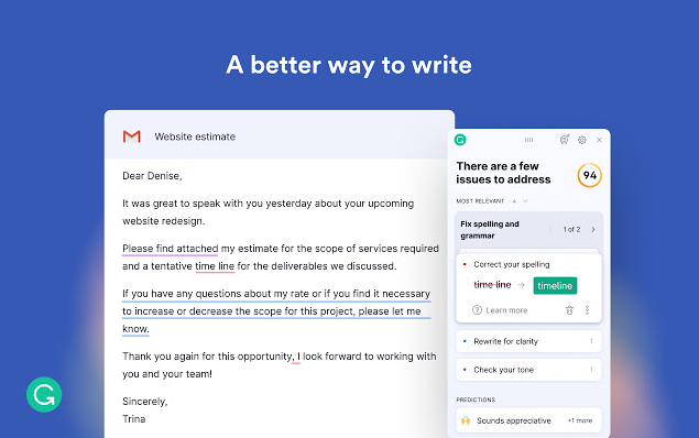britn3rf's tweet photo. #Grammarly is an online #grammar checking, spell checking, and plagiarism detection platform, Grammarly's proofreading and plagiarism-detection resources check against more than 250 grammar rules.
Try now and write with confidence  👇👇
https://t.co/jr1XB0KOOC https://t.co/QQzJzDOnAV