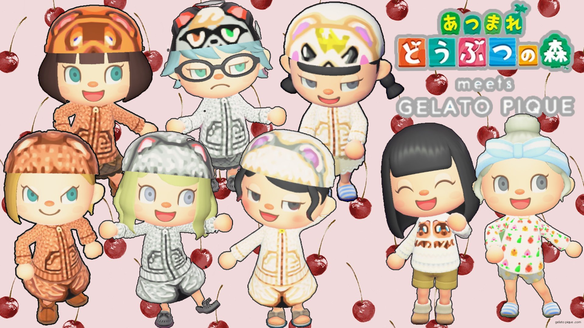 ☆ジェラピケ×あつ森☆ キャラクターパーカ&ショートパンツSET 分厚く 