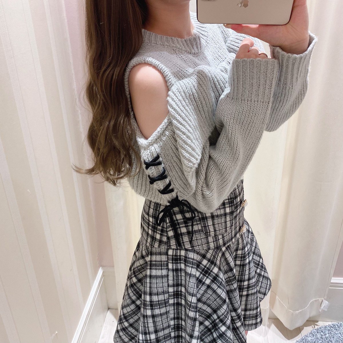 ❁ファミリアチェックつけ襟スタイ❁　オプションあり ❁ファミリアチェックつけ襟スタイ❁オプションあり