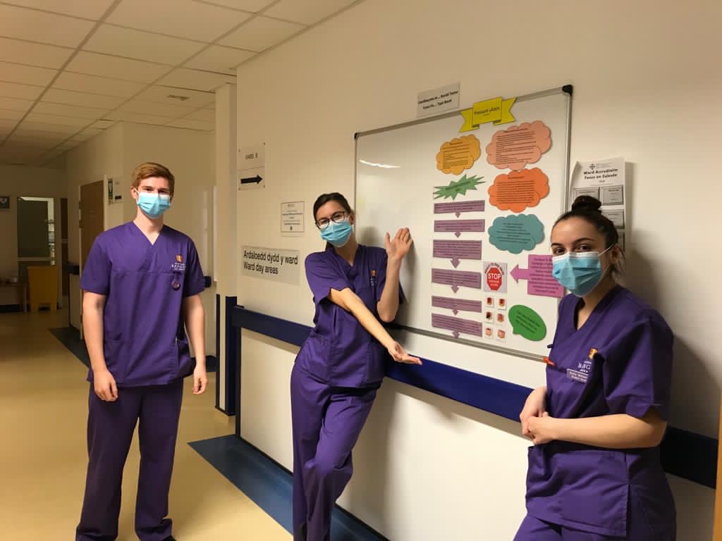 As promised, photos of our fab student nurses who completed the first part of our Topic Board #pressureulcercare can’t wait for their end placement presentations next week #holywellhospital <a href="/wendyw13/">wendy w</a> <a href="/dianerimm/">Diane Rimmer</a> @lynneolyn @SHSBangor <a href="/trehubb/">Trevor Hubbard</a> <a href="/SharonComrie1/">Sharon Comrie</a>