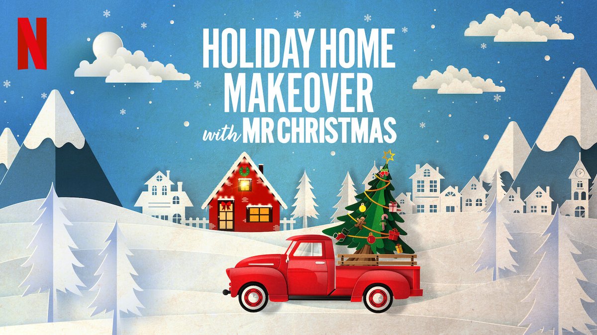 NewOnNetflixUK fan on X Holiday Home Makeover with Mr. Christmas 2020 1 Season U Interior designer Benjamin Mr. Christmas Bradley works with a trusty team of elves to help families transform their