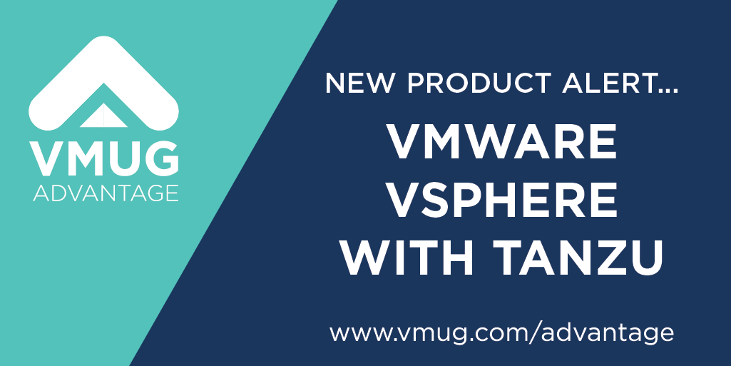 MyVMUG's tweet photo. Did you know that @VMwarevSphere with Tanzu Basic is now available through @VMUGAdv?
#vSphere with @VMwareTanzu allows you to deploy developer-ready infrastructure, align #DevOps & IT teams, and simplify operations. Gain access: https://t.co/UhhPOwkkKM #ADVTinkerTryTakeover https://t.co/uTZTaGdlDk