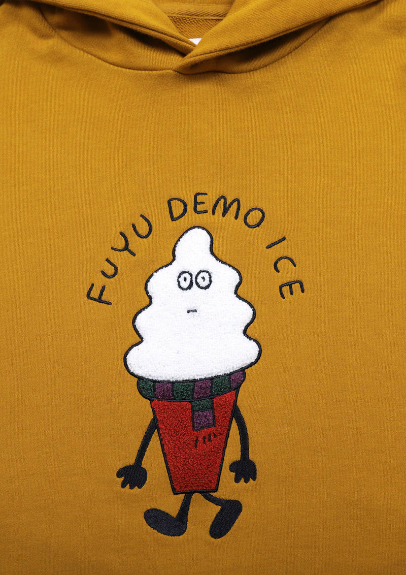 パーカ《フユデモアイスクリーム》「実はアイスは冬が美味しい」説
