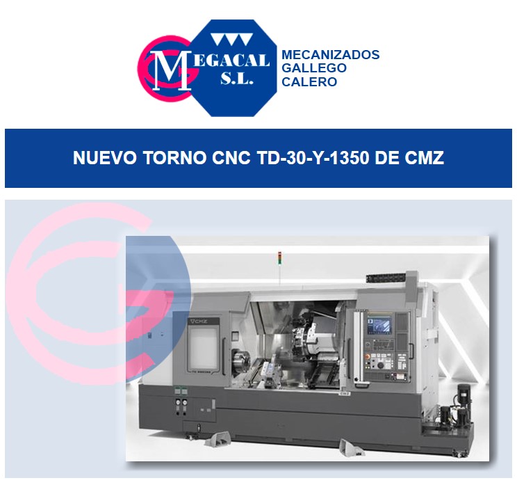 MetaliaEs's tweet photo. #MEGACAL S.L. presenta su nuevo torno CMZ modelo TD-30-Y-1350. https://t.co/IhhtASxz17 #BoletínMetalia https://t.co/swWwnl6Lpa