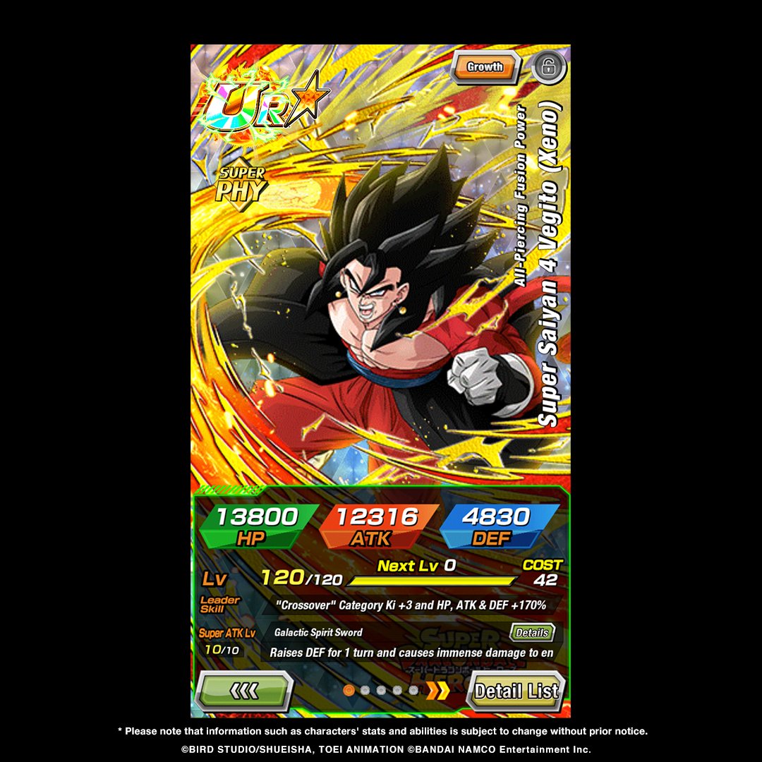 Dragon Ball Z Dokkan Battle On Twitter Check Out The Detailed Information On The Characters Introduced In Dokkan Now Vol 3 First Hand Information On Ur All Piercing Fusion Power Super Saiyan 4 Vegito