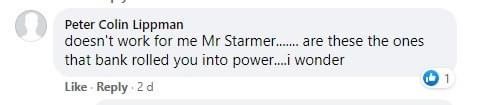 Meanwhile, Keir visited a local synagogue on 15 November, let’s see what people following the Labour Party Facebook have to say: