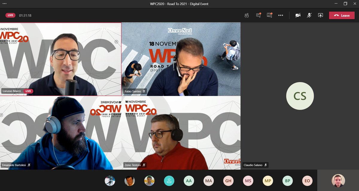 marco_r_73's tweet photo. #wpc20it is starting now! 😀 https://t.co/Fk0FvIRdlc
