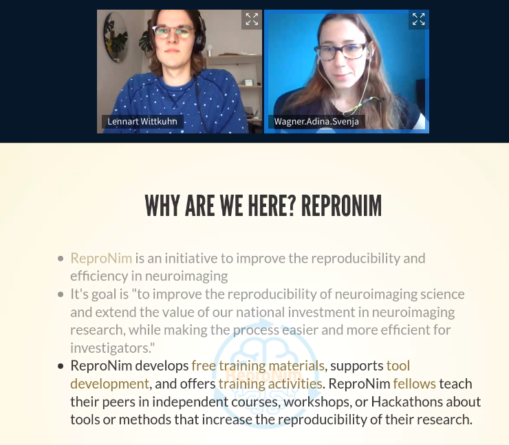 datalad's tweet photo. This workshop is part of the  @ReproNim educational outreach https://t.co/QQKu3cFVkZ