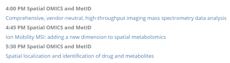 moldiscovery's tweet photo. Today is the Spatial OMICS and MetID day with three talks presented by @SaraTortorella : https://t.co/j9zdjy7Vxk