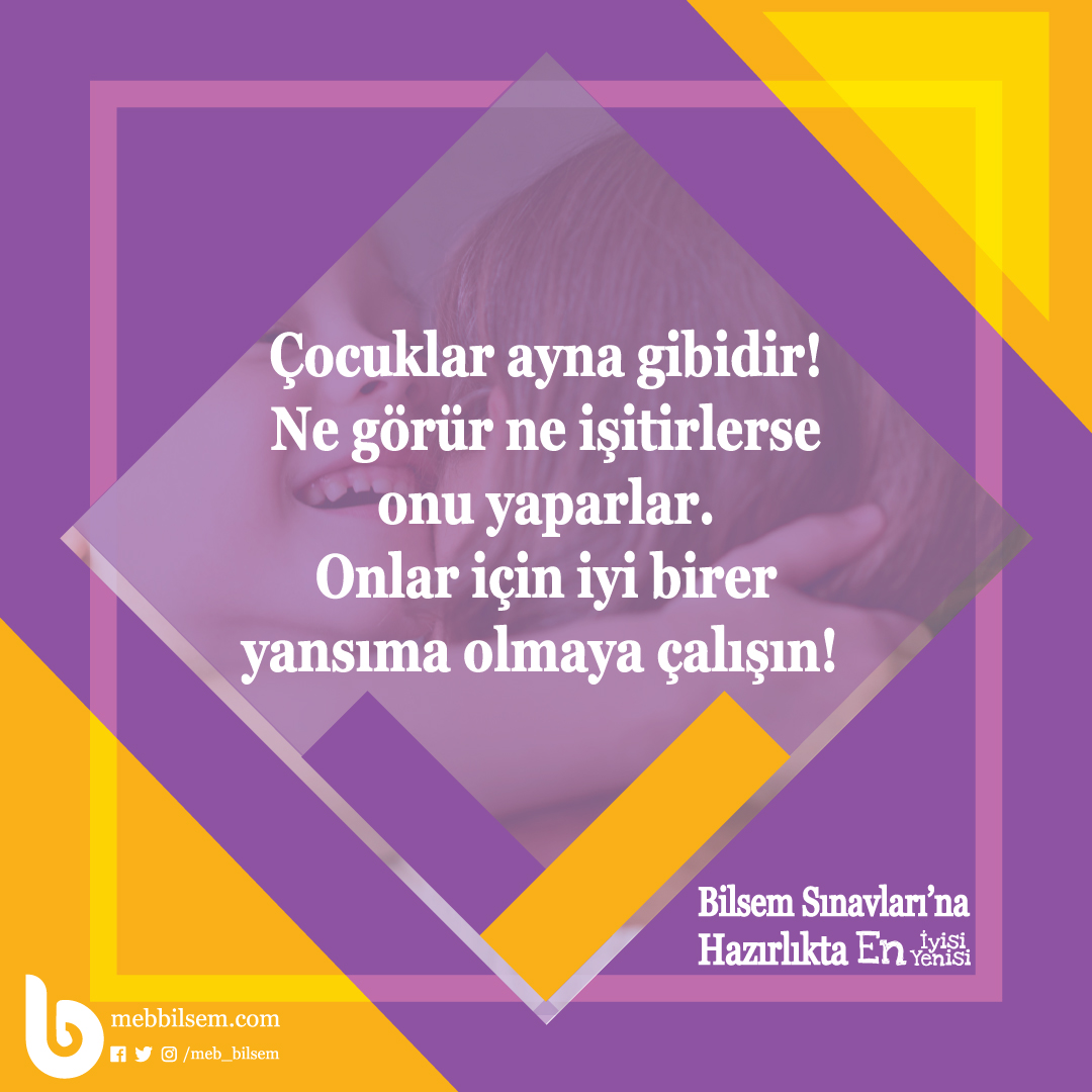 Çocuklar çevreden gördüklerini yansıtan birer aynadır! #mebbilsem #çocukgelişimi #bilsem #anneveçocuk #annevecocuk #bilsemsınavı #bilsemhazırlık #bilsemsoruları #bilsemsorubankası #bilsemsınavları pin.it/2yJae6h <a href="/pinterest/">Pinterest</a> aracılığıyla