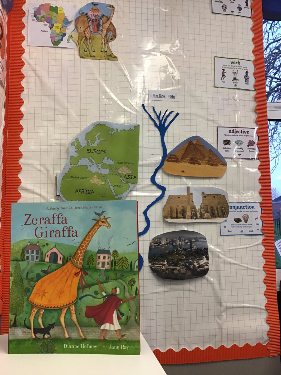 Year 2 are excited to be joining Zeraffa Giraffa on her adventure from the plains of Africa to Paris. This week we are writing a non-chronological report on Africa! #powerofreading #diannehofmeyr #janeray