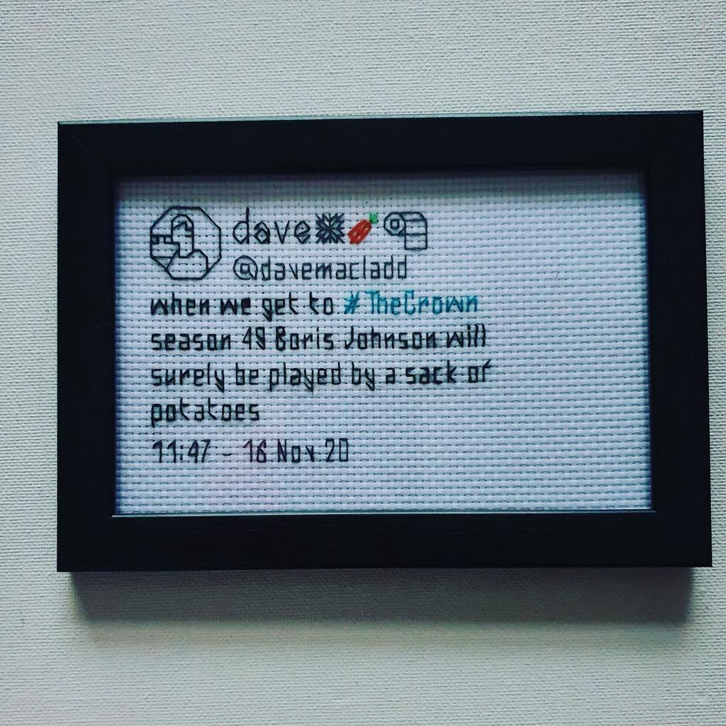 tweetXstitch's tweet photo. @davemacladd 👏 https://t.co/TwSHQoHiFW