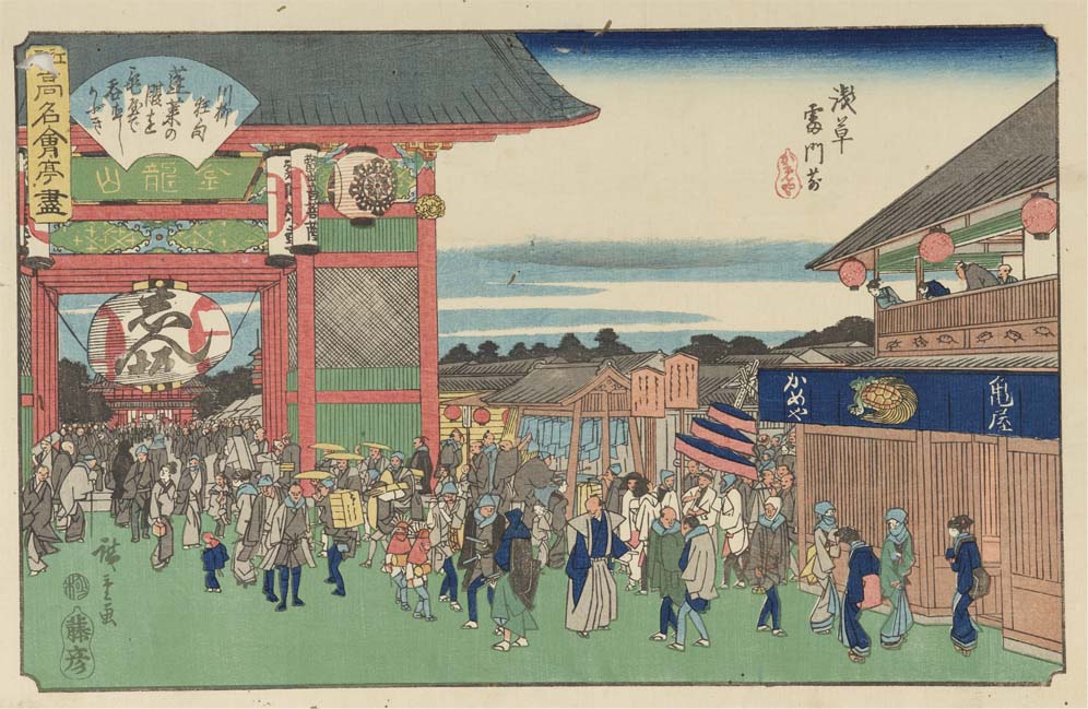 浅草寺の玄関口として現代でも人気のスポットである雷門。正式には風雷