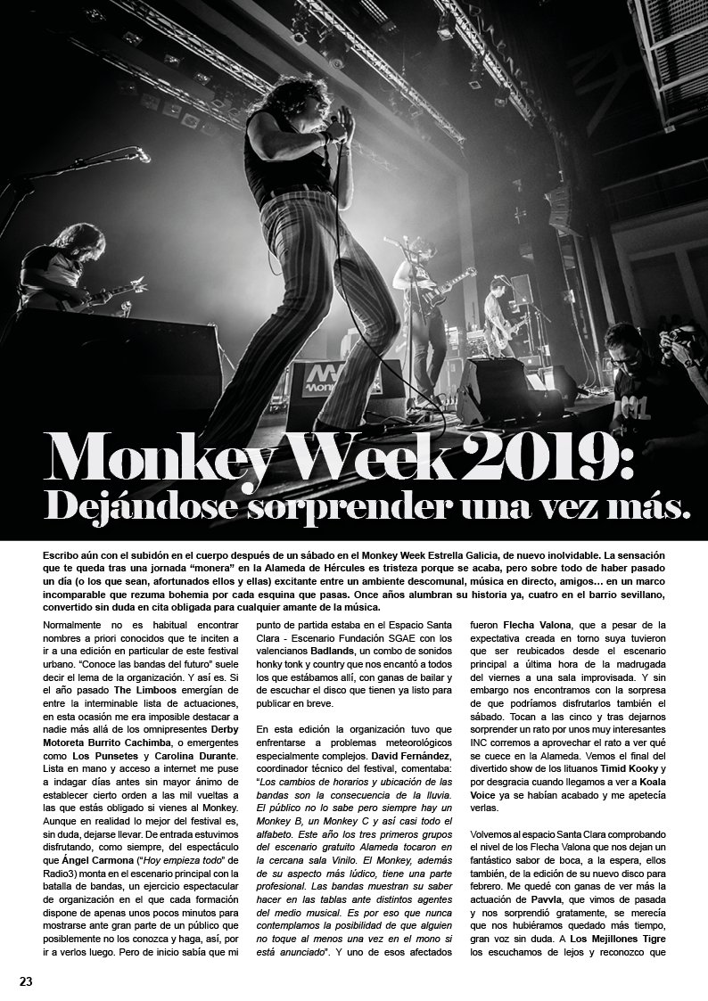 Rock_Bottom_Mag's tweet photo. La vida es lo que pasa entre un Monkey Week y otro. Este año estamos huérfanos pero los benditos locos que lo organizan han decidido que sin Mono no nos quedamos. Tremendo el esfuerzo de esta gente. Esto decíamos el año pasado. #MW2020, #MWTV #familiamonkey https://t.co/ybA3ANODSi