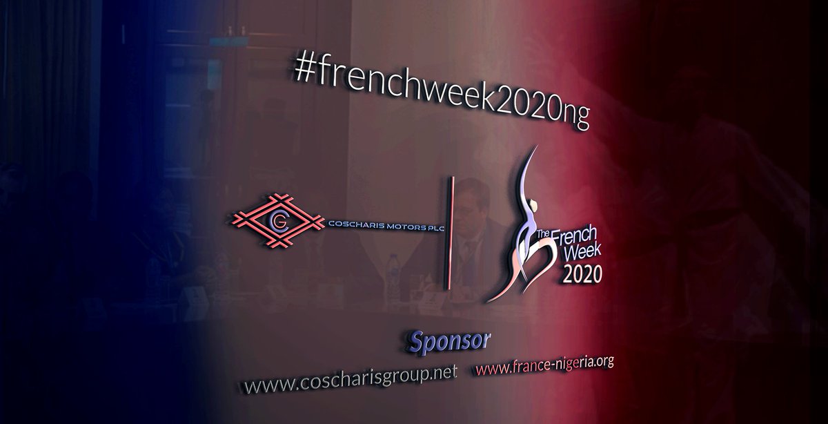CCIFN's tweet photo. Meet our #frenchweek2020ng Sponsor @Coscharis_Group
For participation and sponsorship, please visit https://t.co/ROpvfupFda https://t.co/a16ViErX4h