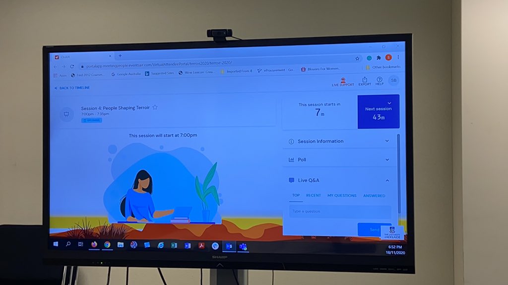 terroir2020's tweet image. 10 minutes to go before the last session of the XIII International Terroir Congress #ITC2020 
Don’t miss it! 

terroircongress.org.au/presentations-…

@OIV_int 
@CSIRO 
@WineCapitals 
@AgrifoodUoA @UniAdelSciences @UniofAdelaide 
@waiteresearch 
@wine_australia 
@SA_PIRSA