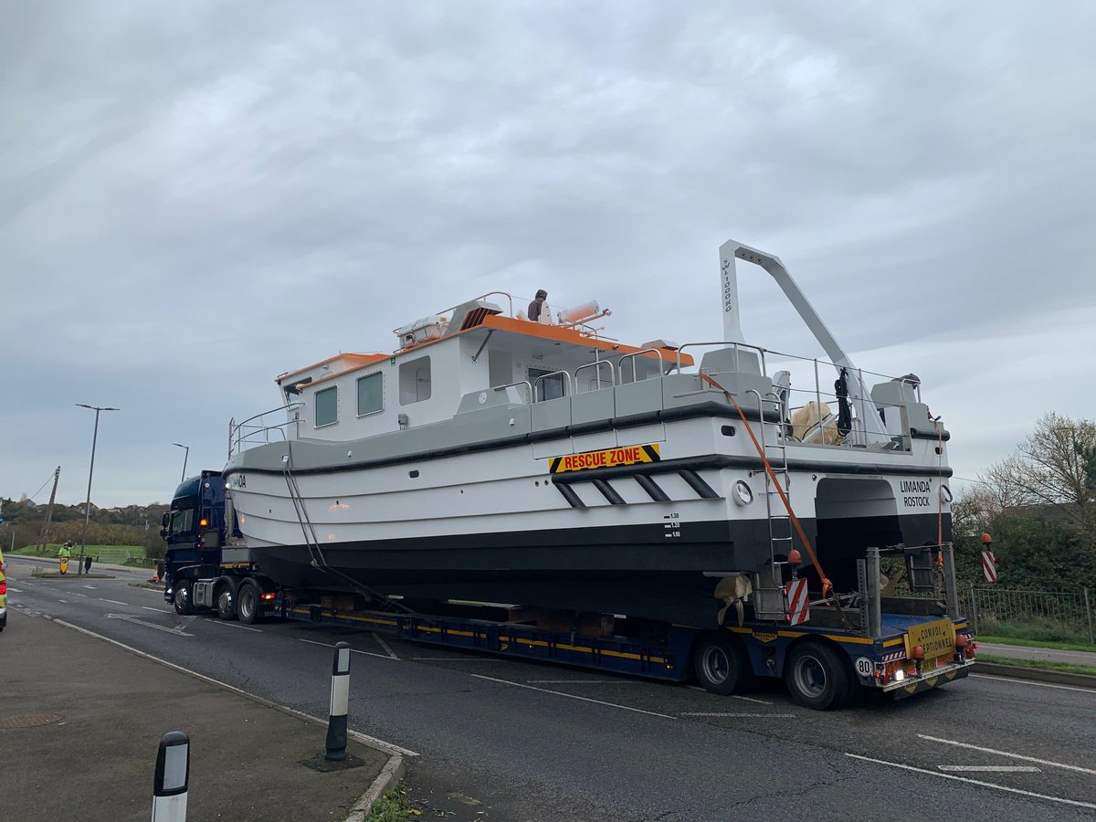 Great to see the latest lunch from #blythcatamarans with Clements designed and manufactured #propellers  #boatprop #surveyvessel #boatlaunch #workboat